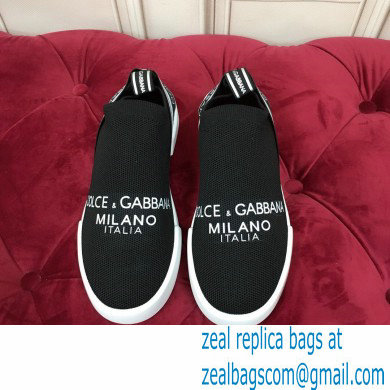 Dolce  &  Gabbana Slip On Sneakers with Logo 01 2021